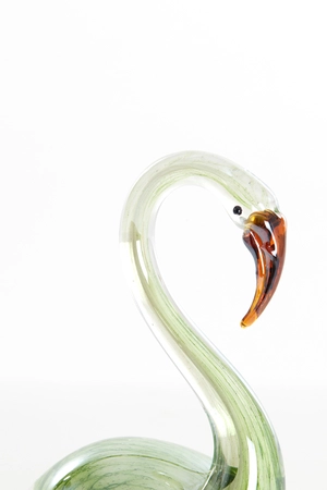 Light & Living Ornament 13x8x20 cm SWAN glass green - afbeelding 2