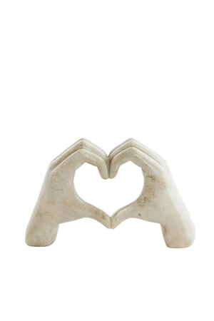 Light & Living Ornament 24,5x9,5x15 cm HANDS taupe grey - afbeelding 1