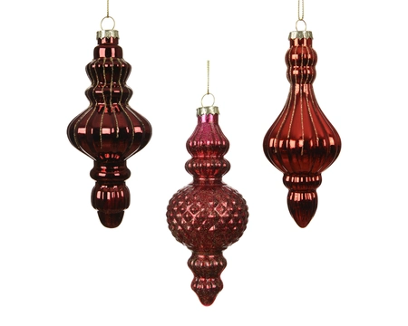 Ornament glas d5.80h13.20cm a3 - afbeelding 1