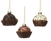 Ornament glas l4.9b4.9h5cm multi a3 - afbeelding 1