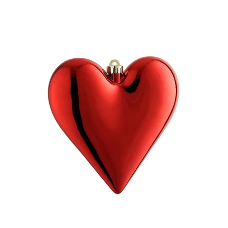 Ornament hart rood - l20xb4xh20cm
