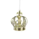 Ornament kroon goud - h15xd12cm