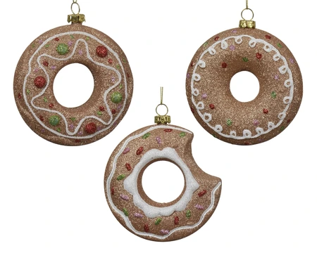 Ornament kunststof d10h3.5cm a3 - afbeelding 1