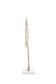 Light & Living Ornament on base 36x10x48 cm LEAF gold+marble white - afbeelding 3