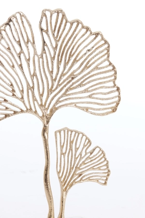 Light & Living Ornament on base 36x10x48 cm LEAF gold+marble white - afbeelding 5