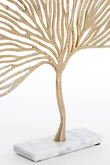 Light & Living Ornament on base 36x6x39 cm LEAF gold+marble white - afbeelding 4