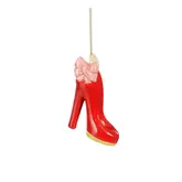 Ornament schoen rood - l6xb3xh8,5cm
