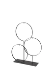 Ornament standaard 3-ring B 35 x H 47 cm black