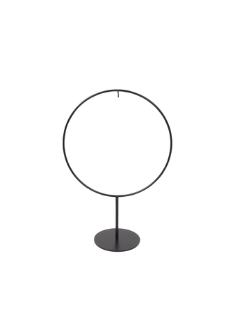 Ornament standaard cirkel B 22 x H 32 cm black - afbeelding 1