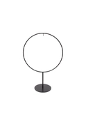Ornament standaard cirkel B 22 x H 32 cm black - afbeelding 1