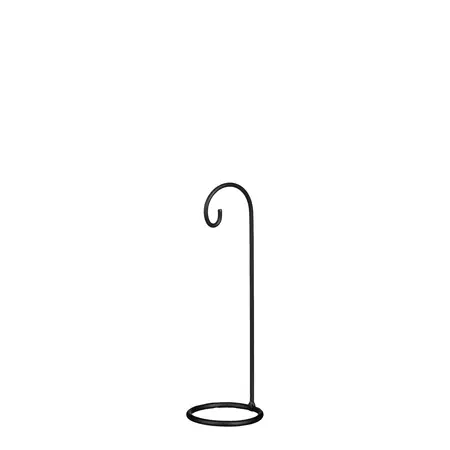 Ornament standaard zwart - l8xb8xh25cm
