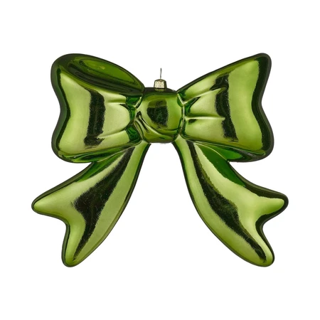 Ornament strik d.groen - l20xb6xh20cm