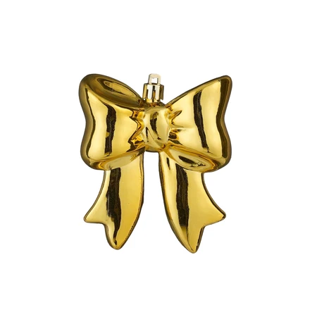 Ornament strik goud - l8,5xb3,5xh10cm