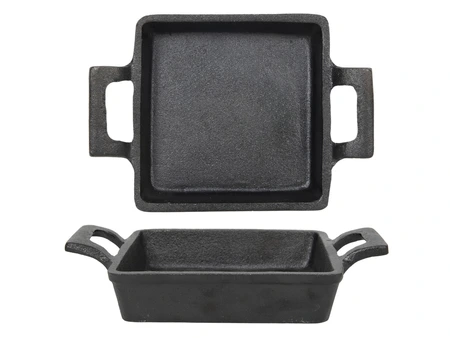 Ovenschaal gietijzer vierkant 12,8x12,8x3,3cm