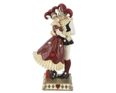 Paar polyresin L10.3b8.7h20cm rood
