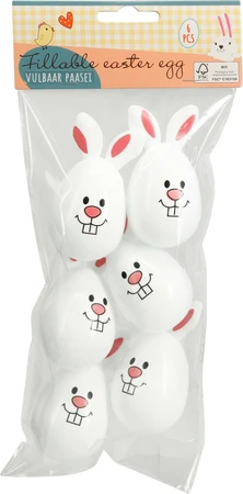 Paaseieren Vulbaar 7,6Cm set van 6 - afbeelding 4