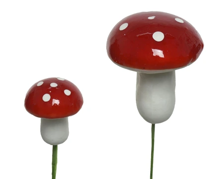 Paddenstoel foam d3h4cm rood/wit - afbeelding 4