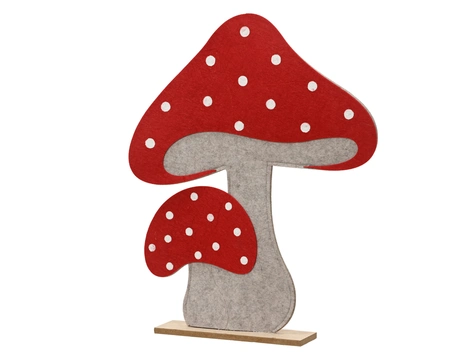 Paddenstoel vilt L5b38h48cm rood