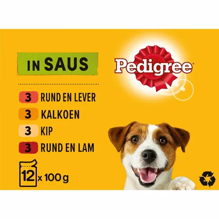 Pedigree pouch adult saus mix sel mp 12x100gr - afbeelding 2