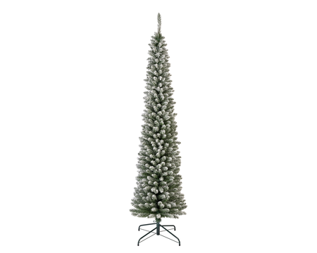 Pencil pine Snowy hinged tree - 748 tips - H 240 x D 70 cm