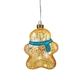 Peperkoekman led glas 16x12cm brons