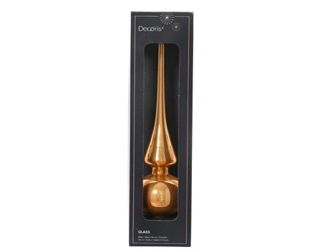 Piek glas d6h26cm karamel bruin - afbeelding 1
