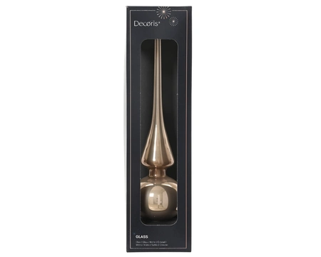Piek glas d6h26cm Smokey parel - afbeelding 1