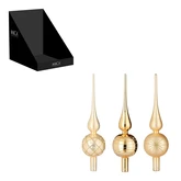 Piek goud champagne 3 assorti display - h31xd8cm