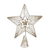 Piek ster champagne - l25xb30xh4cm