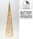 Piramide 80cm Met Led Champagn - afbeelding 1