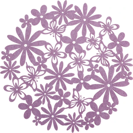 Placemat Bloem D35Cm (1 stuk, div. soorten) - afbeelding 2