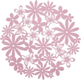 Placemat Bloem D35Cm (1 stuk, div. soorten) - afbeelding 3