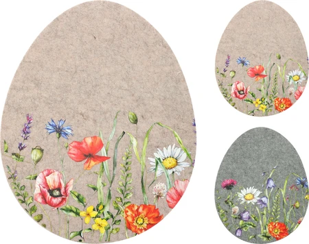 Placemat Ei Vorm Vilt Materiaal - afbeelding 1