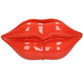 Planter Lips Polyresin Red 37.3x14.2x17cm - afbeelding 1