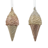 Plastic Ice Cream Cone Orn 2/A