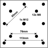 Platinum ingraafvoet beton base XL concrete - afbeelding 5