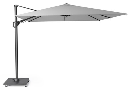 Platinum Zweefparasol Challenger T² 300x300 lichtgrijs - afbeelding 1