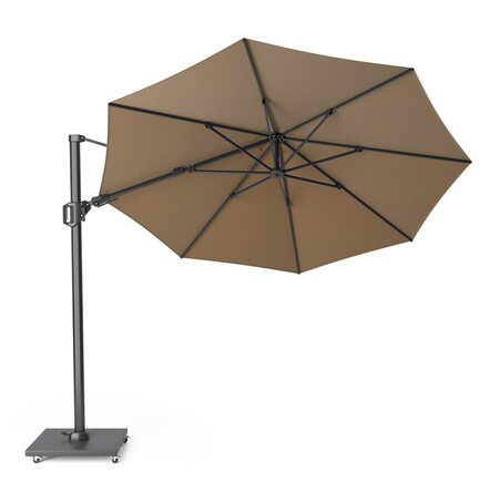 Platinum Zweefparasol Challenger T² ø350 taupe