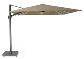 Platinum  Zweefparasol Challenger T² Glow 300x300 taupe - afbeelding 1