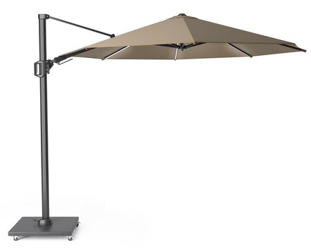 Platinum  Zweefparasol Challenger T² Glow ø350 taupe - afbeelding 1