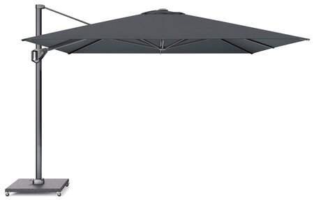 Platinum  Zweefparasol Challenger T¹ Premium 350x350 Faded black - afbeelding 1