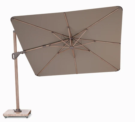Platinum zweefparasol Nexus T² Premium Mocha 300x300 Havana - afbeelding 1