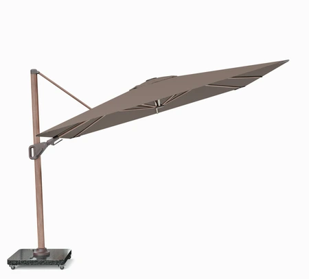 Platinum zweefparasol Nexus T² Premium Mocha 300x300 Havana - afbeelding 3
