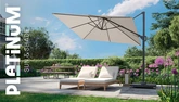 Platinum zweefparasol Voyager T² 270x270 antraciet - afbeelding 4