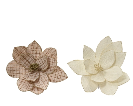 Poinsettia polyester d23h10cm a2