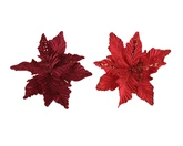 Poinsettia polyester d24h7cm a2