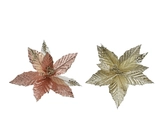 Poinsettia polyester d26h15cm a2 - afbeelding 1