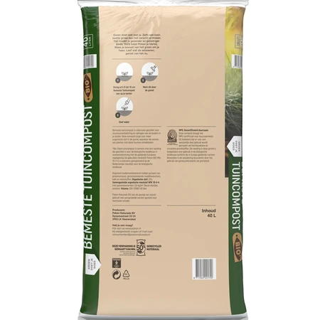 Pokon Bio Bemeste Tuincompost 40L - afbeelding 2
