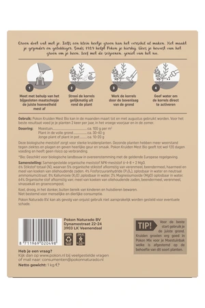 Pokon Bio Kruiden Mest - 1kg - afbeelding 2
