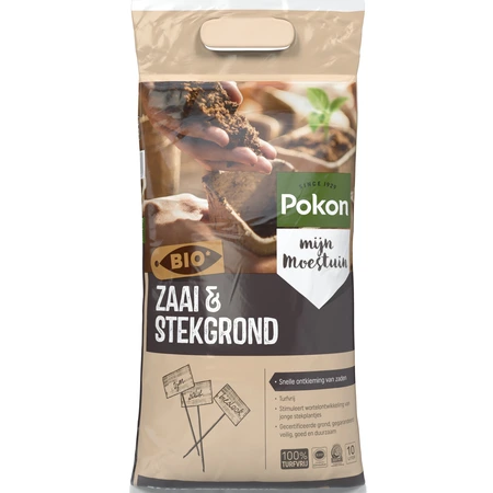 Pokon Bio Zaai & Stekgrond Turfvrij - 10L - afbeelding 1